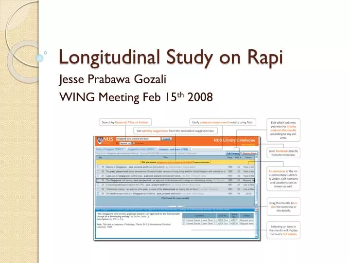 longitudinal study on rapi