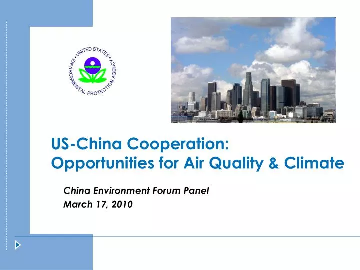 us china cooperation opportunities for air quality climate