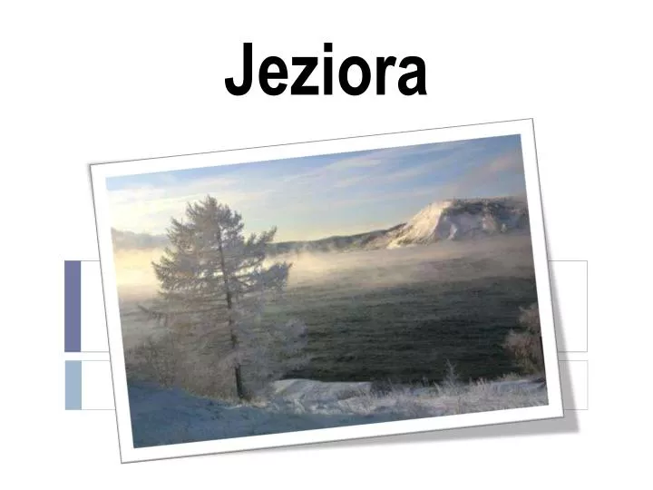 jeziora