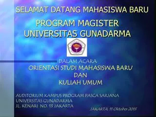 selamat datang mahasiswa baru