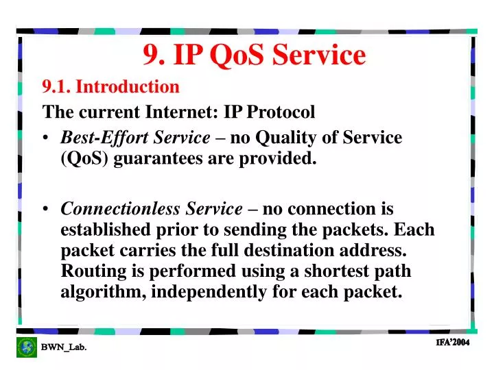 9 ip qos service