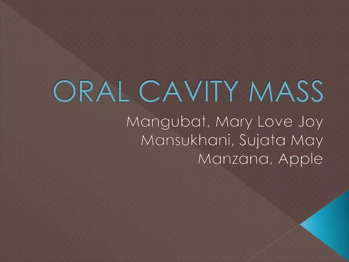 oral cavity mass