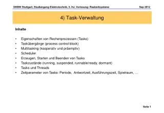 4 task verwaltung