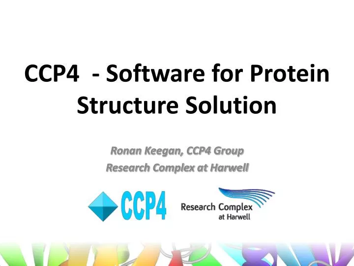 ccp4 software for protein structure solution