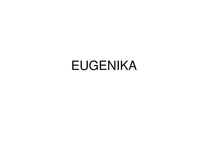 eugenika