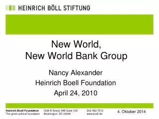 New World, New World Bank Group