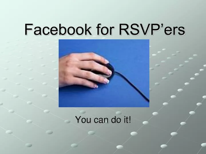 facebook for rsvp ers