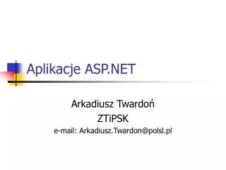 aplikacje asp net