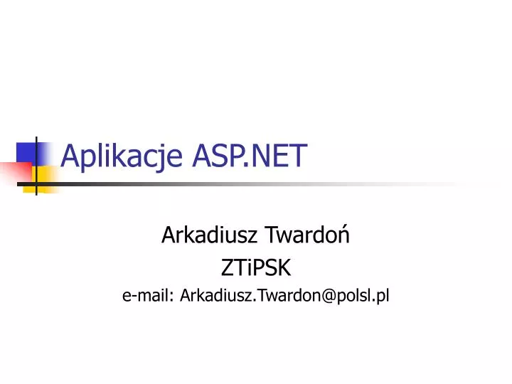 aplikacje asp net