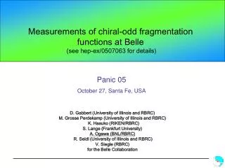 Measurements of chiral-odd fragmentation functions at Belle