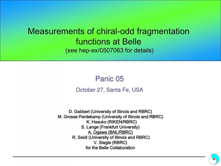 measurements of chiral odd fragmentation functions at belle