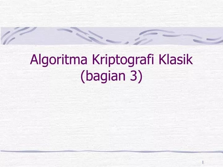 algoritma kriptografi klasik bagian 3