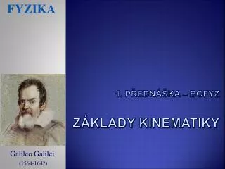 1 p edn ka bofyz z klady kinematiky