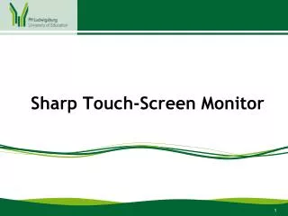 Sharp Touch-Screen Monitor