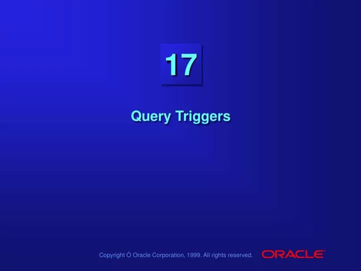 query triggers