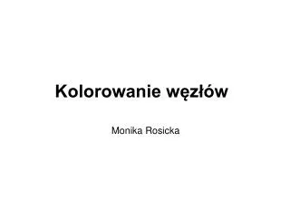 kolorowanie w z w