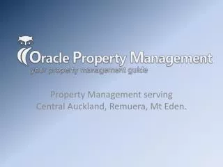 Oracle Property Management serving Central Auckland
