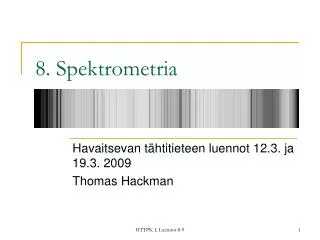 8 spektrometria