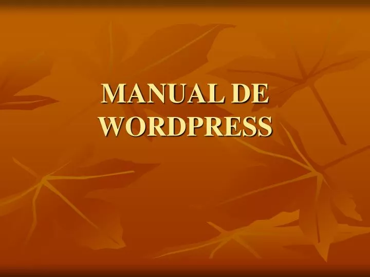 manual de wordpress