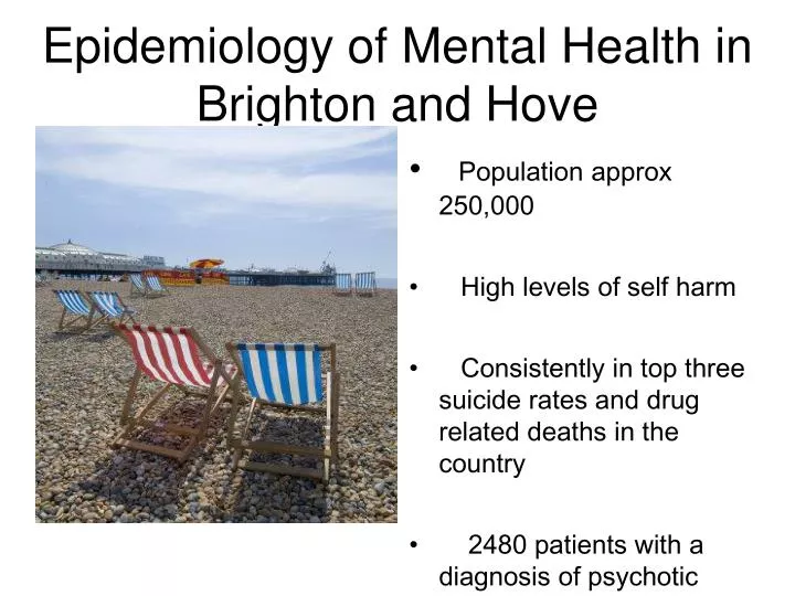 epidemiology of mental health in brighton and hove