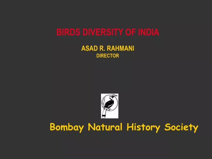 birds diversity of india asad r rahmani director