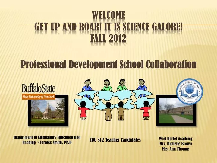 welcome get up and roar it is science galore fall 2012