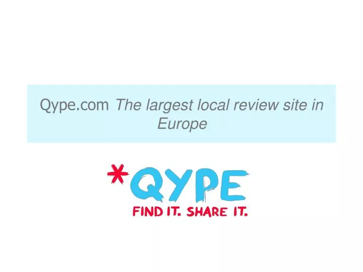 qype com the largest local review site in europe