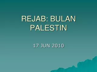 rejab bulan palestin