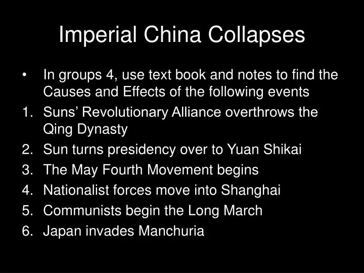 imperial china collapses