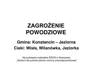zagro enie powodziowe