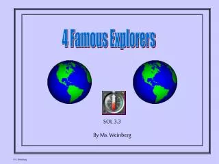 4 Famous Explorers