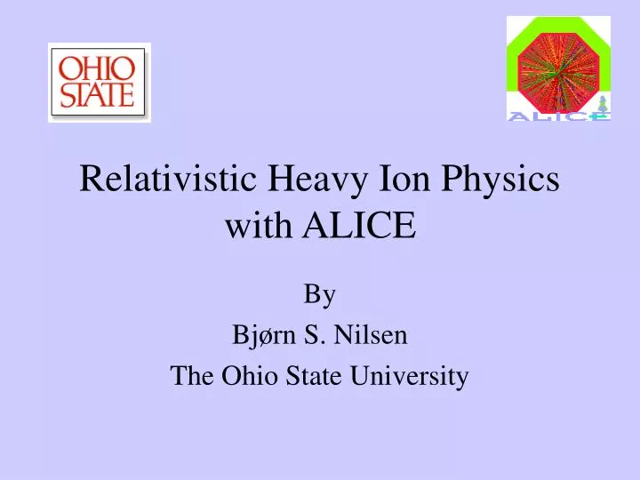 relativistic heavy ion physics with alice