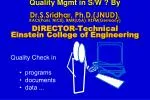 Quality Check in • programs • documents • data ... - slide 1