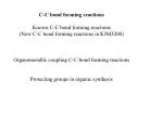 C-C bond forming reactions Known C-C bond forming reactions - slide 1