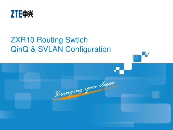 zxr10 routing swtich qinq svlan configuration