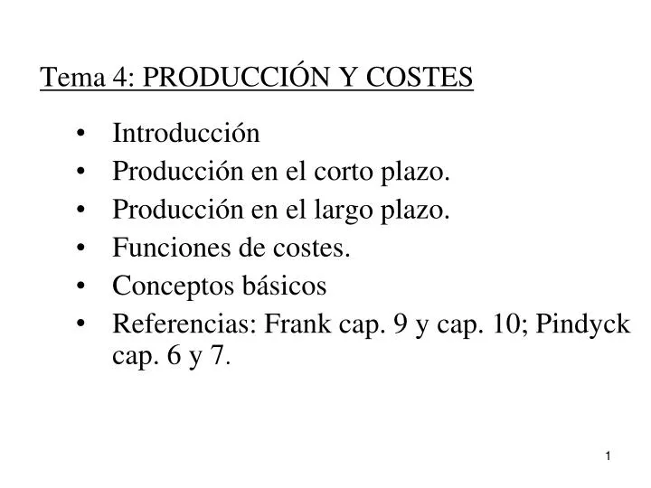 tema 4 producci n y costes