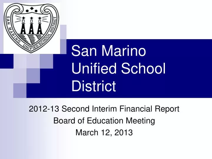 san marino unified school district