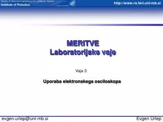 meritve laboratorijske vaje