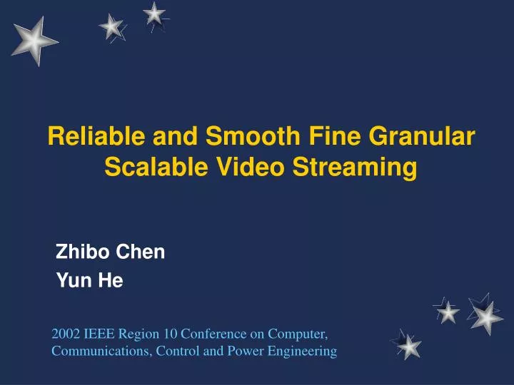 reliable and smooth fine granular scalable video streaming