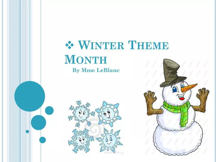 winter theme month