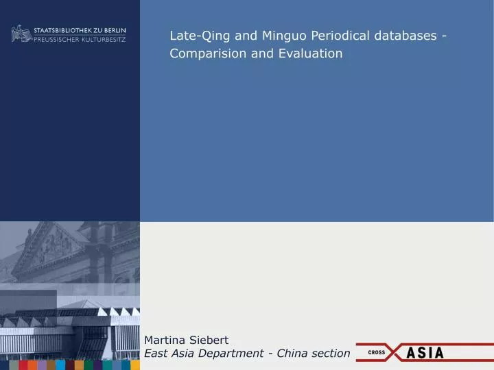 late qing and minguo periodical databases comparision and evaluation