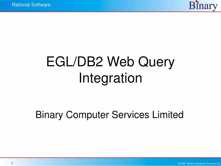 egl db2 web query integration