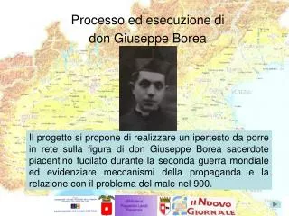 Processo ed esecuzione di don Giuseppe Borea