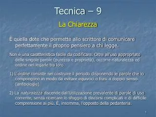 tecnica 9