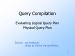 Query Compilation - slide 1