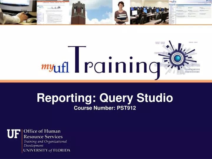 reporting query studio course number pst912
