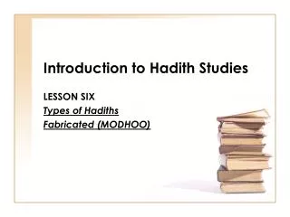 Introduction to Hadith Studies