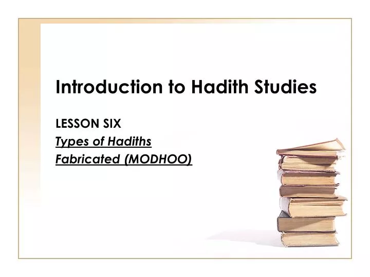 introduction to hadith studies
