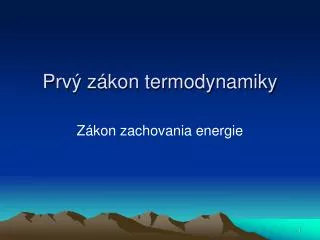 prv z kon termodynamiky