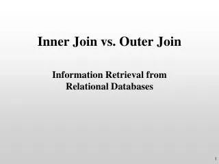 Inner Join vs. Outer Join